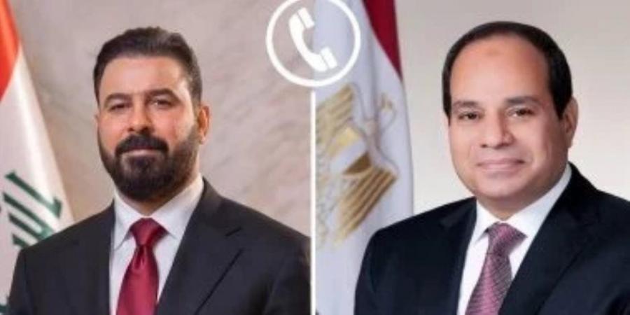 الرئيس السيسى يهنئ رئيس وزراء العراق علي فالح الزيدي بمناسبة توليه مهام منصبه