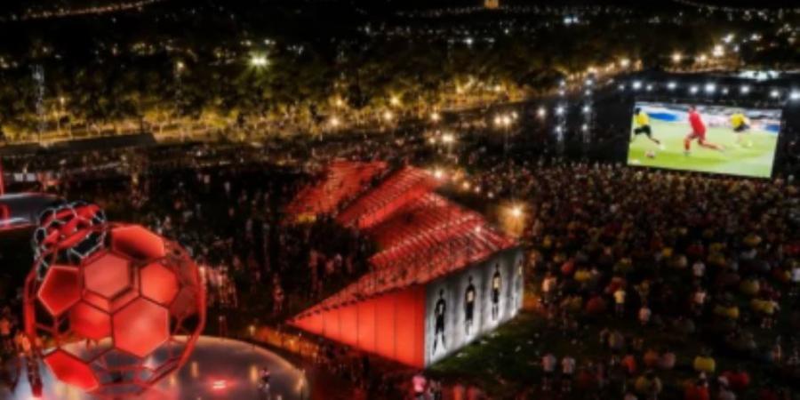 أجواء احتفالية ضخمة فى Egyptian Fan Zone بالعاصمة الجديدة تزامنا مع كأس العالم
