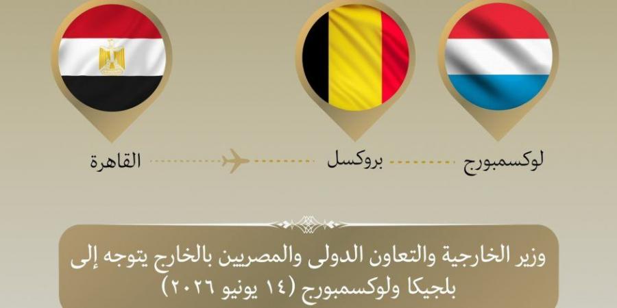 وزير الخارجية المصري يتوجه إلى بلجيكا ولوكسمبورج