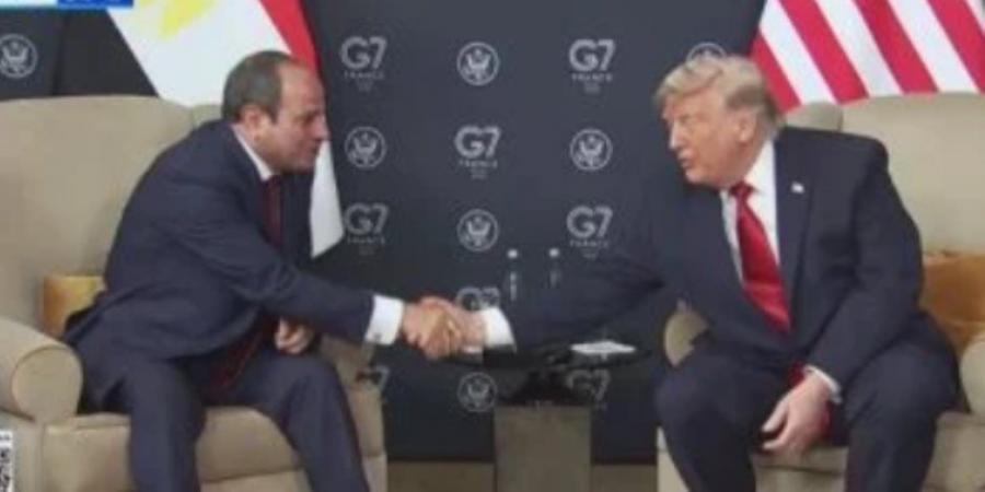 السيسي: نهر النيل أمن قومي لمصر.. وترامب يتعهد بحل عادل للملف
